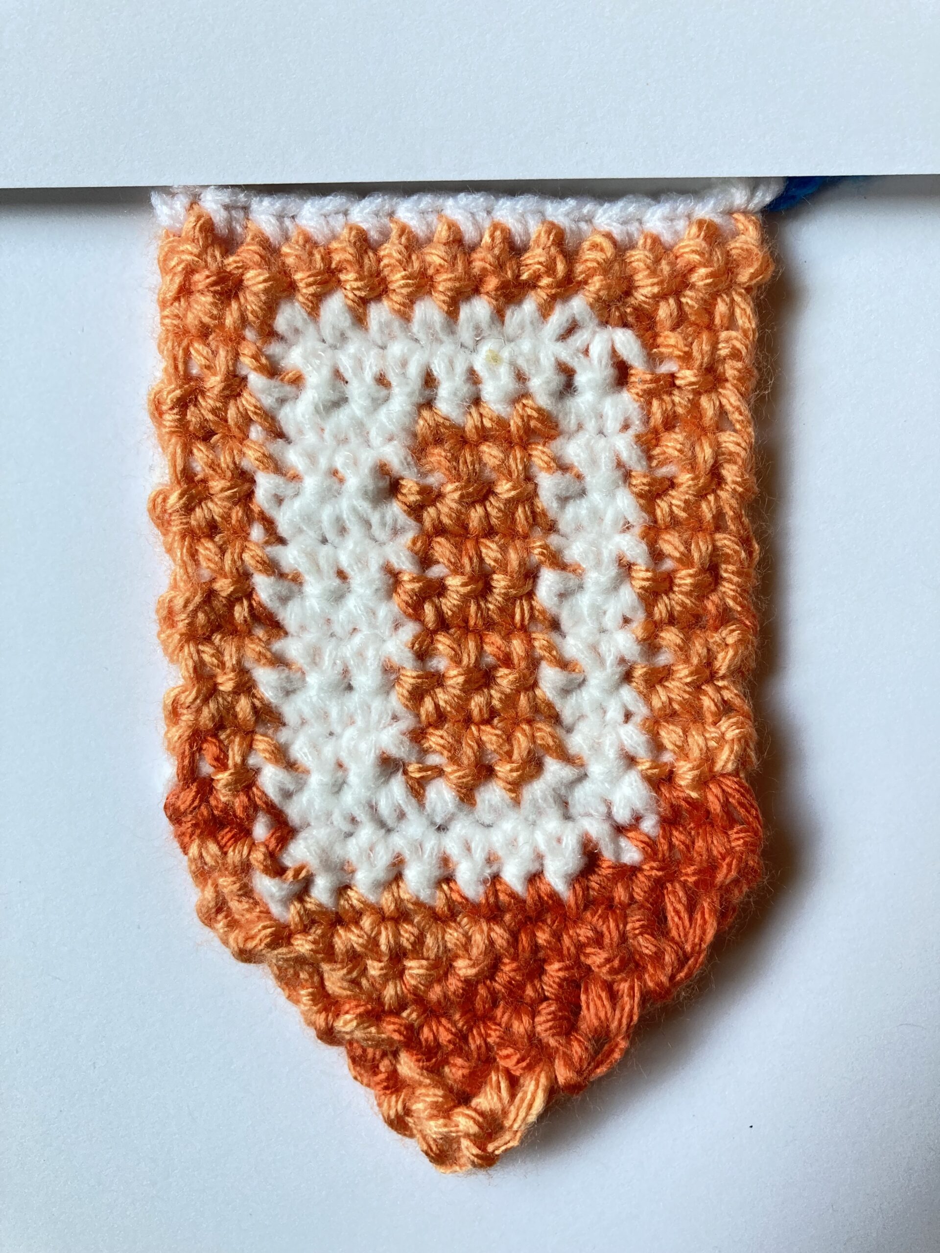 Crochet Capital D Pennant – FREE Pattern
